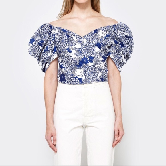 FARROW BRAND puff sleeve cotton shirt - Picture 1 of 7